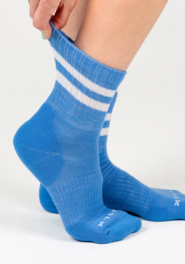 Womens Varsity Mini Crew Socks - Wave Rider - Image 8