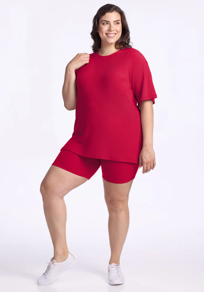 Vera Ribbed Tunic - Poppy Spark - Image 13