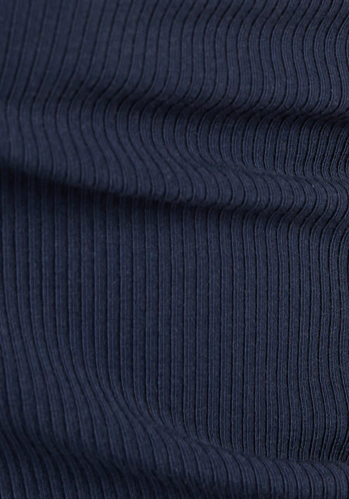 Iris Ribbed Dress - Deep Navy - Image 14