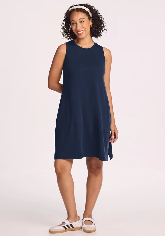 Clara Dress - Deep Navy