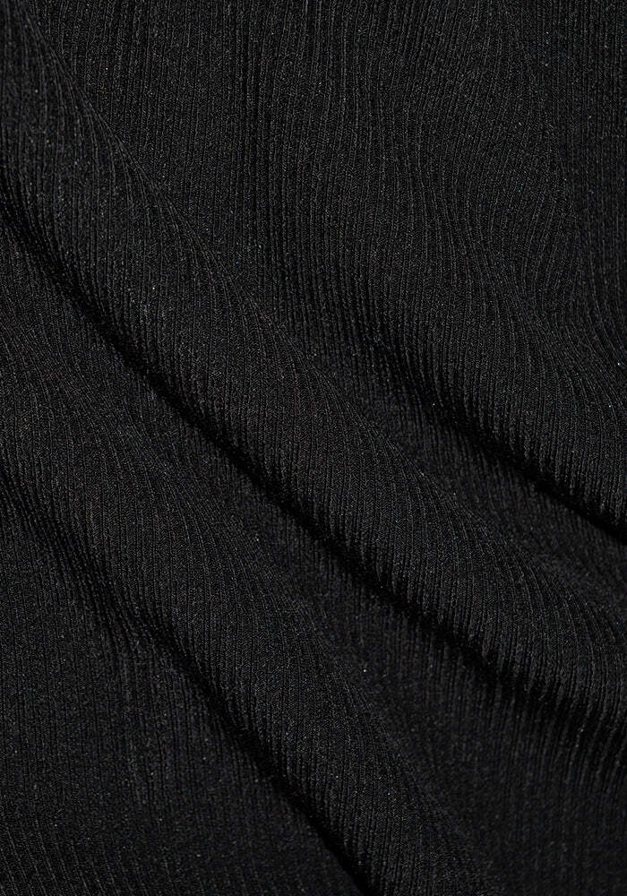 Vera Ribbed Tunic - Black - Image 16