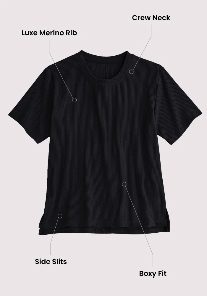 Delia Ribbed Short Sleeve - Poppy Spark - Image 13